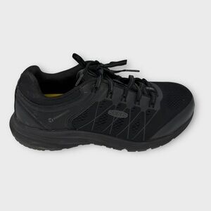 KEEN Utility Steel Toe Black Work Sneaker Shoes F2413-18  Mens 11D NICE!